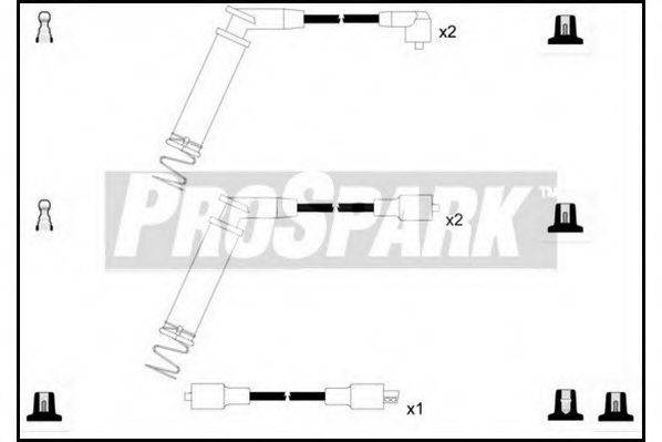 STANDARD OES458 Комплект дротів запалення