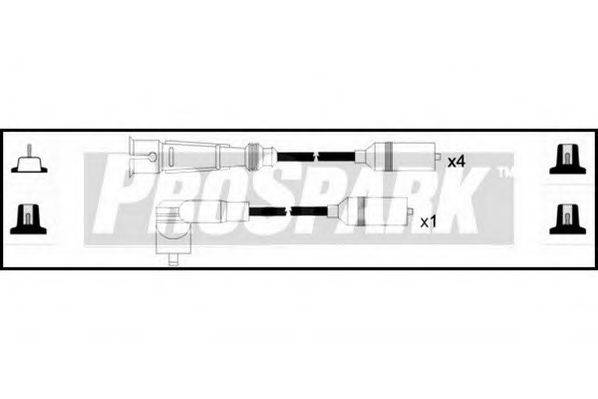 STANDARD OES874 Комплект дротів запалення