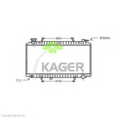 KAGER 310265 Радіатор, охолодження двигуна