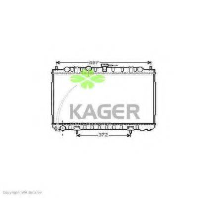 KAGER 313579 Радиатор, охлаждение двигателя