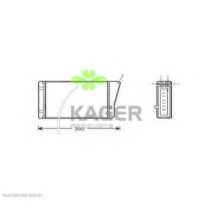 KAGER 320081 Теплообмінник, опалення салону