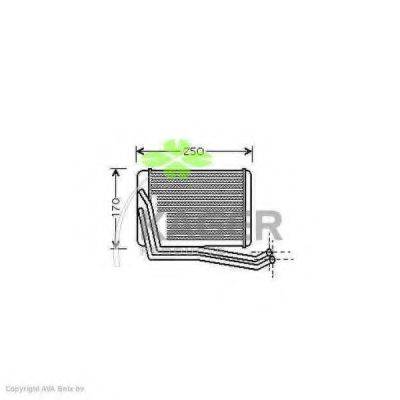 KAGER 320365 Теплообмінник, опалення салону