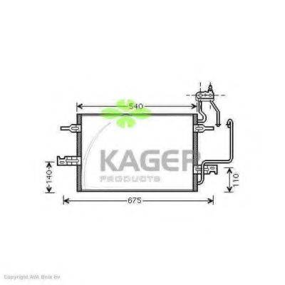 KAGER 945271 Конденсатор, кондиціонер