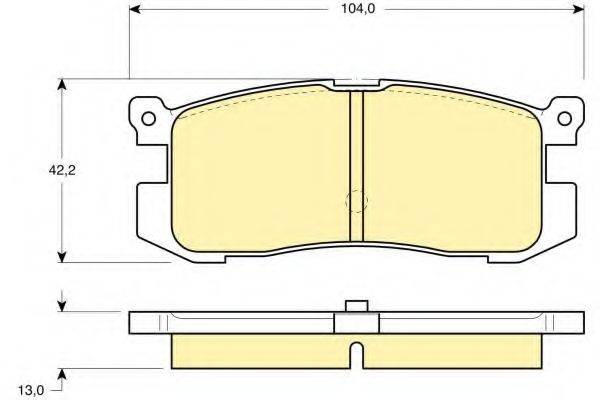 GIRLING 6110259 Комплект гальмівних колодок, дискове гальмо