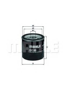 MAHLE ORIGINAL OC90OF Масляний фільтр