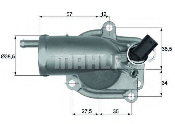 MAHLE ORIGINAL TH987 Термостат, що охолоджує рідину