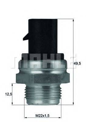 MAHLE ORIGINAL TSW13D Термові вимикач, вентилятор радіатора