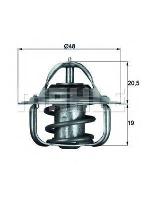 MAHLE ORIGINAL TX588D Термостат, що охолоджує рідину