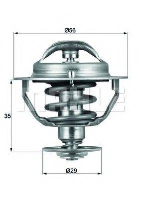 MAHLE ORIGINAL TX7382D Термостат, що охолоджує рідину