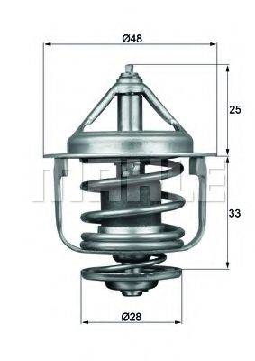 MAHLE ORIGINAL TX8777D Термостат, що охолоджує рідину