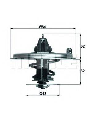 MAHLE ORIGINAL TX3685D Термостат, що охолоджує рідину