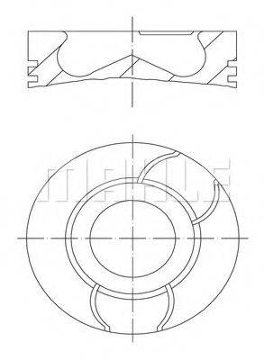 MAHLE ORIGINAL 0400300 Поршень