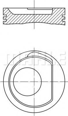 MAHLE ORIGINAL 0305100 Поршень