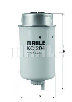 Паливний фільтр MAHLE ORIGINAL KC 204