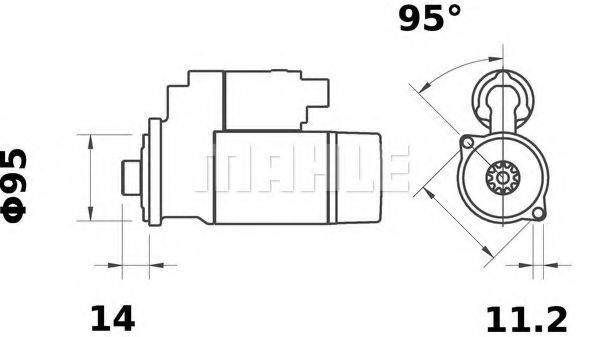 MAHLE ORIGINAL MS215 Стартер