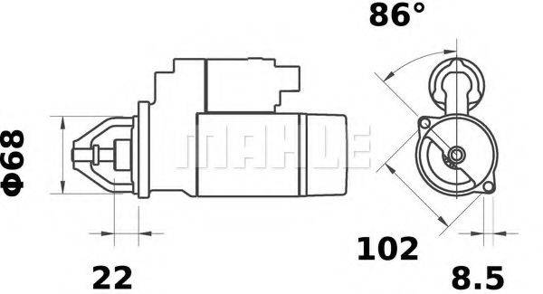 MAHLE ORIGINAL MS120 Стартер