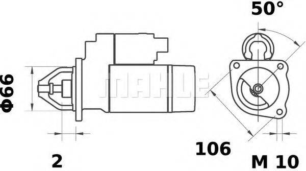 MAHLE ORIGINAL MS17 Стартер