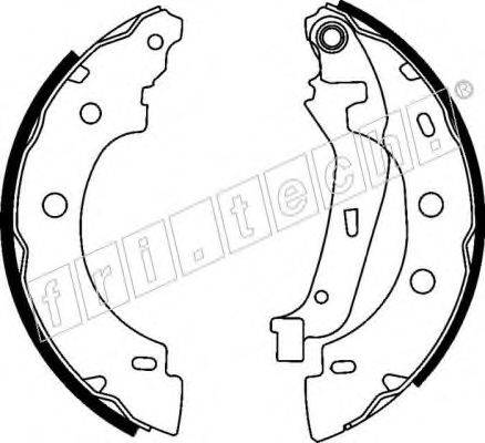 FRI.TECH. 1088230 Комплект гальмівних колодок