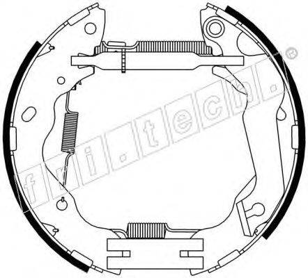 FRI.TECH. 16346 Комплект гальмівних колодок