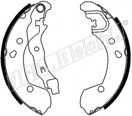 FRI.TECH. 17396 Комплект гальмівних колодок