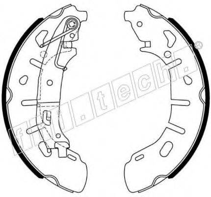FRI.TECH. 1034124 Комплект гальмівних колодок