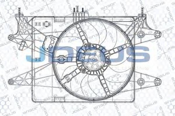 Вентилятор, охолодження двигуна JDEUS EV874910