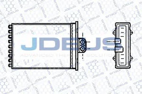 Теплообмінник, опалення салону JDEUS 220M27