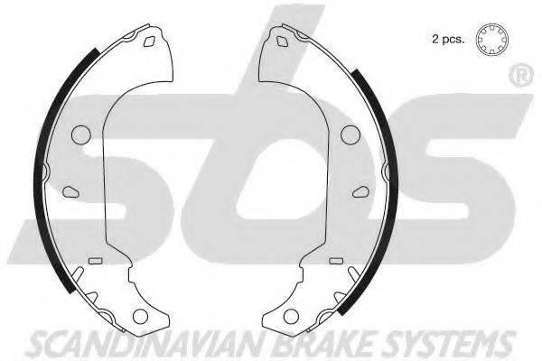 SBS 18492723483 Комплект тормозных колодок