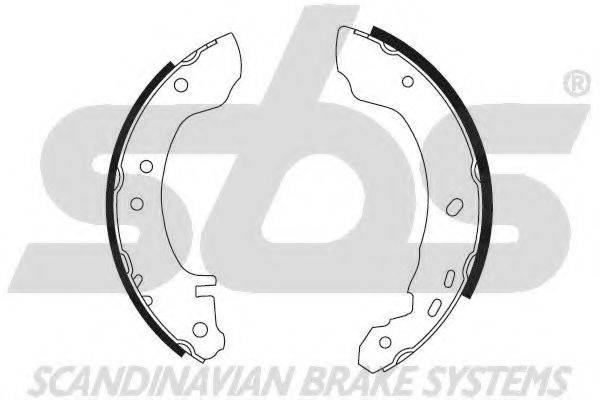 SBS 18492722531 Комплект гальмівних колодок