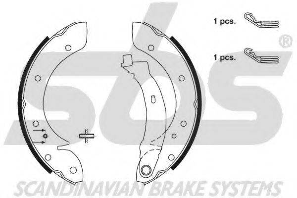 SBS 18492719598 Комплект гальмівних колодок