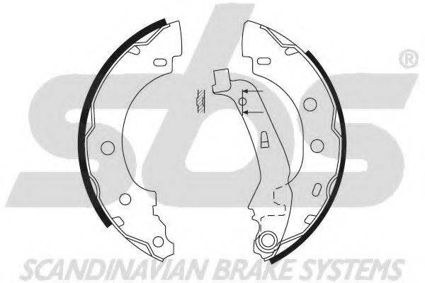 SBS 18492739635 Комплект гальмівних колодок