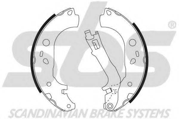 Комплект гальмівних колодок SBS 18492723725