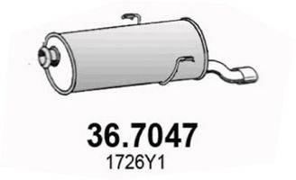 ASSO 367047 Глушник вихлопних газів кінцевий