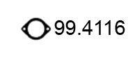 ASSO 994116 Прокладка, труба вихлопного газу