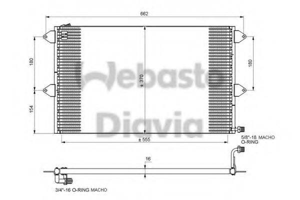 WEBASTO 82D0225100A Конденсатор, кондиціонер