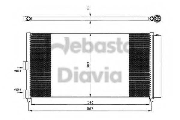 WEBASTO 82D0225501A Конденсатор, кондиціонер