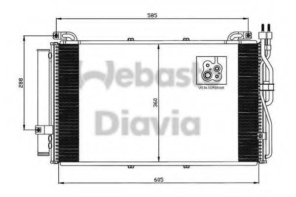 WEBASTO 82D0225522A Конденсатор, кондиціонер