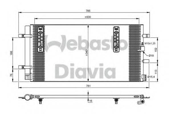 WEBASTO 82D0225671A Конденсатор, кондиціонер