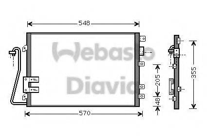 WEBASTO 82D0226204MA Конденсатор, кондиціонер