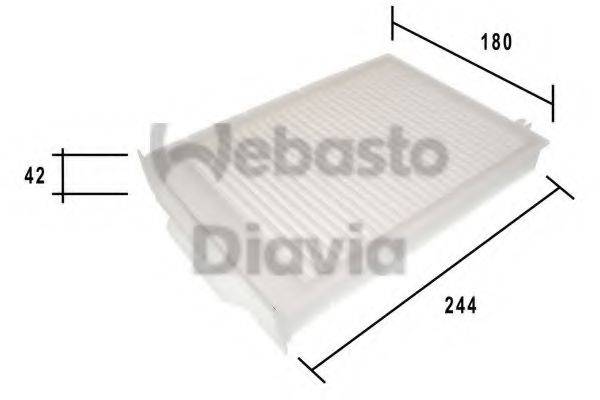 Фільтр, повітря у внутрішньому просторі WEBASTO 82D0325194A