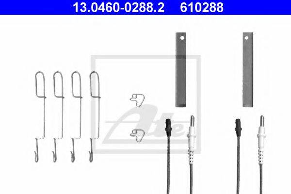 ATE 13046002882 Комплектуючі, колодки дискового гальма
