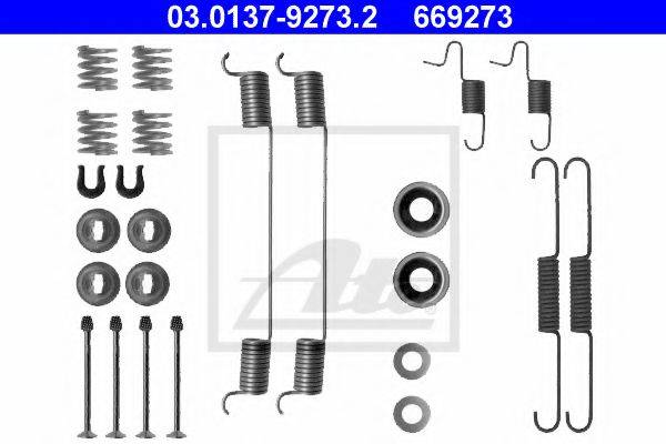 ATE 03013792732 Комплектуючі, гальмівна колодка