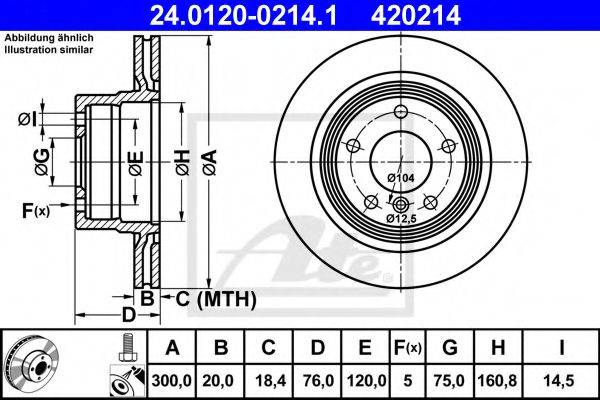 Тормозной диск ATE 24.0120-0214.1