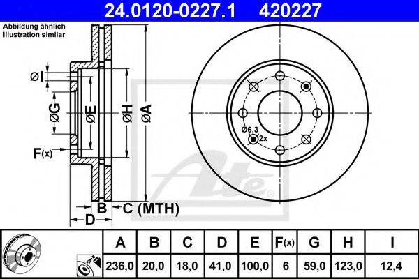 ATE 24012002271 Тормозной диск