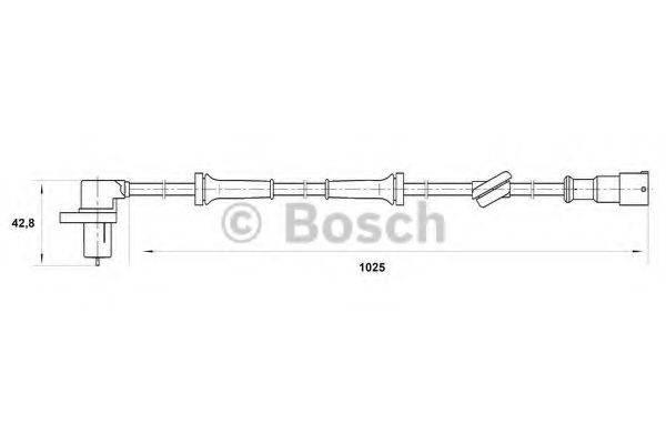 BOSCH 0265006197 Датчик, частота обертання колеса