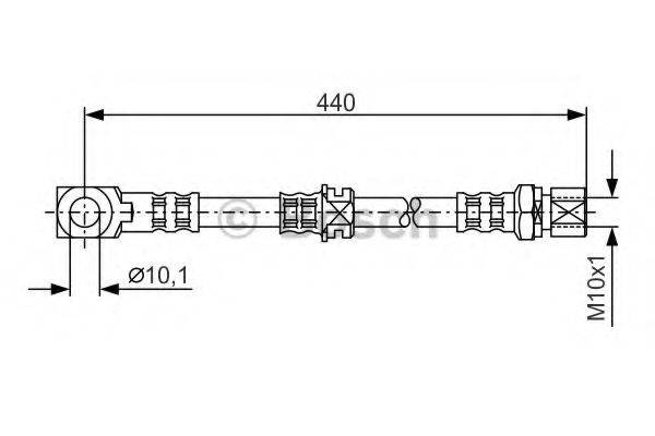 BOSCH 1987476694 Гальмівний шланг