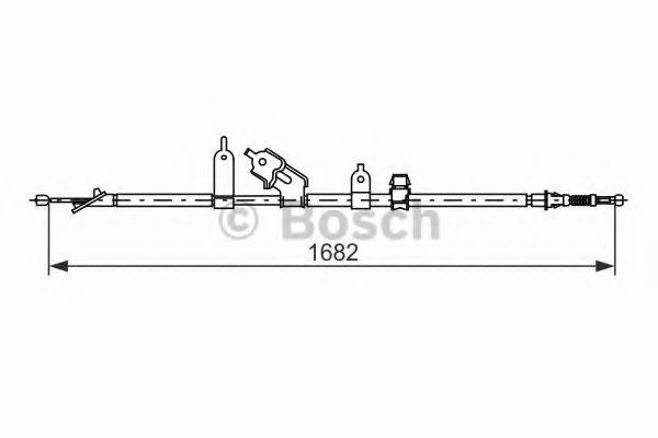 BOSCH 1987477070 Трос, стоянкова гальмівна система