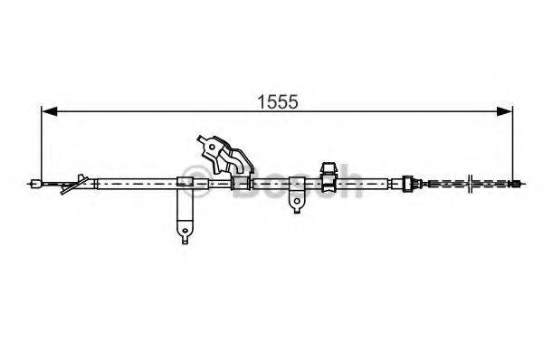 BOSCH 1987482221 Трос, стоянкова гальмівна система