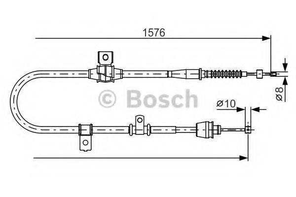 BOSCH 1987482270 Трос, стоянкова гальмівна система