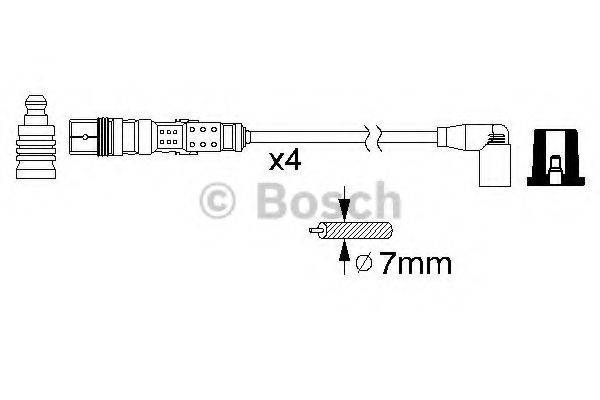 BOSCH 0986356344 Комплект дротів запалення